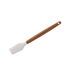 PINCEL SILICONA MANGO ACACIA BLANCO 27CM