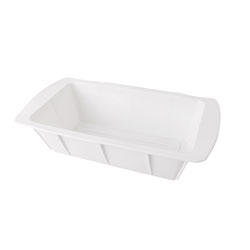BUDINERA RECTANGULAR SILICONA BLANCO 25X13X5CM