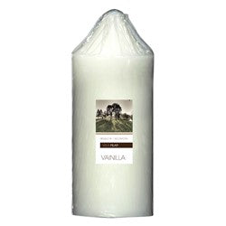 VELA PILAR D10/H25CM BLANCA VAINILLA