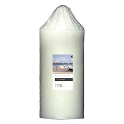 VELA PILAR D10/H25CM BLANCA