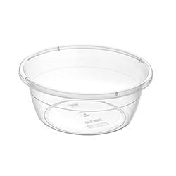 PALANGANA PLASTICO TRANSPARENTE 48X48X18CM 22L
