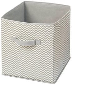 CAJA ORGANIZADORA TELA 31x34x33CM GRIS