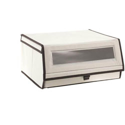 ORGANIZADOR ZAPATOS TELA 37x30x18CM BEIGE