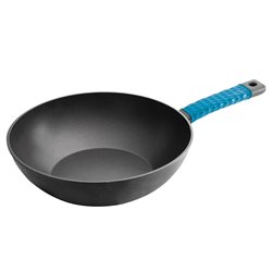 WOK ALUMINIO ANTIADHERENTE INDUCCION NEGRO D28x8CM