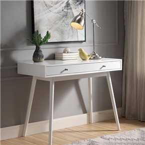 ESCRITORIO C/ 2 CAJONES MDF BLANCO. 100X48X76CM