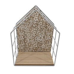 CASITA MADERA 20.2x11x25.7CM FLORES