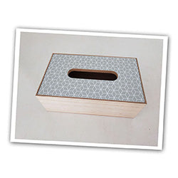 SERVILLETERO MADERA 23x13.7x7.8CM GRIS