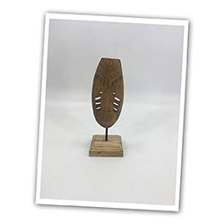 MASCARA ETNICA DECORATIVA MADERA 9x9x25CM