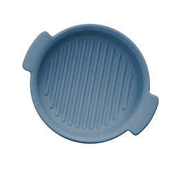 BOWL C/ASAS CERAMICA AZUL MATE. 21x18x5CM
