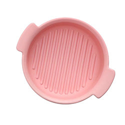 BOWL C/ASAS CERAMICA ROSA MATE. 21x18x5CM