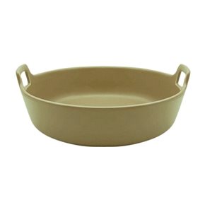 ENSALADERA C/ASAS CERAMICA 30x29x9CM BEIGE MATE