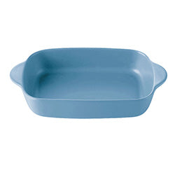 FUENTE RECT. CERAMICA 23X12.5X4.5CM AZUL MATE