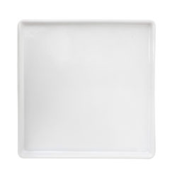PLATO DE MESA CUADRADO MALI BLANCO 25CM