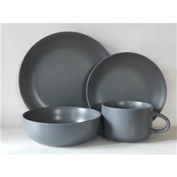 PLATO HONDO TOULOUSE 23CM GRIS