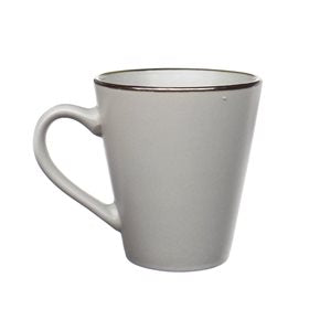 MUG 385ML CREAM BORDE MARRON