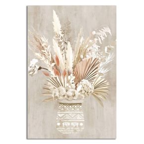 CUADRO CANVAS 40x60cm FLORERO BEIGE 2