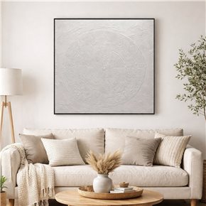 CUADRO CANVAS 80x80cm MARCO PINTURA FORMAS 2