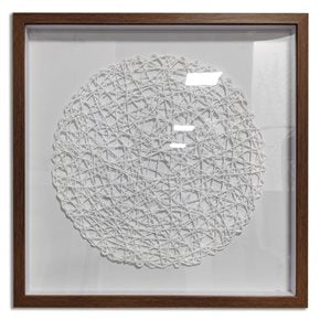 CUADRO CANVAS 50x50cm MANDALA BLANCO