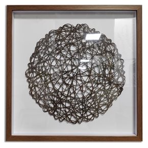 CUADRO CANVAS 50x50cm MANDALA MARRÓN