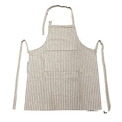 DELANTAL ALGODÓN 60x85CM CUADRICULA GRIS CLARO/NGR