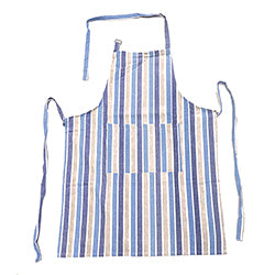 DELANTAL ALGODÓN 60x85CM LINEAS CELESTE