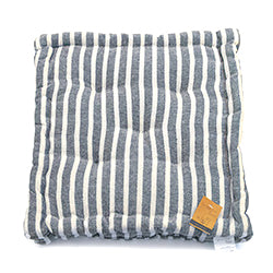 ALMOHADON TATAMI ALGODÓN 40x40CM RAYAS AZUL