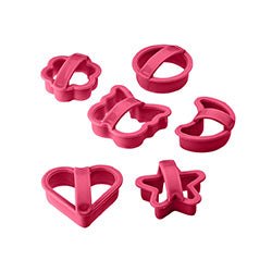 SET X6 CORTANTES GALLETITAS PLASTICO SURTIDO
