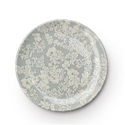 PLATO DE POSTRE D19CM FLORES BLANCAS