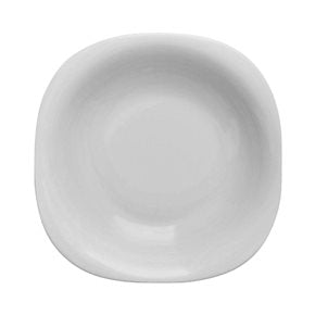 PLATO HONDO SEMICUADRADO OPALINA BLANCO D23CM/H3.9CM/490ML