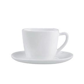 TAZA DE TE 220ML C/PLATO OPALINA BLANCO