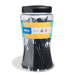 JUEGO DE CUBIERTOS ITAPARICA 42 PIEZAS NEGRO BRINOX