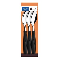 SET 3 CUCHARAS MESA 19CM ITAPARICA NEGRO BRINOX