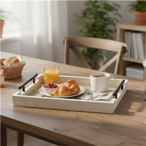 BANDEJA MDF CON ASA 40x30x5.5CM