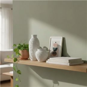 FLORERO CERAMICA D15x25CM PUNTILLO BLANCO