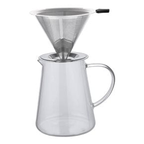 CAFETERA BOROSILICATO C/FILTRO A.INOX 970ML VARENNA