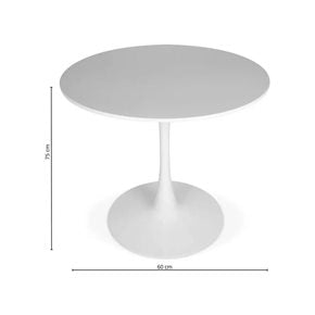 MESA VIGO BLANCA D60CM H75CM