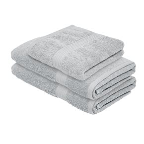SET 3 TOALLAS: 40x70 + 2 de 70x140CM ALGODÓN GRIS CANNON