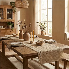 SENDERO TEJIDO 35x160CM BEIGE