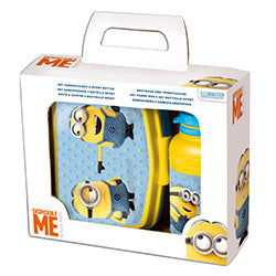 SET 2PZAS LUNCHERA+BOTELLA SPORT 400ML MINIONS