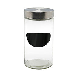 RECIPIENTE CLINDRICO C/ETIQUETA PIZARRA H22CM/1.7L