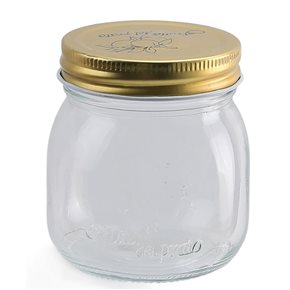 RECIPIENTE TAPA ROSCA DORADA 250ML