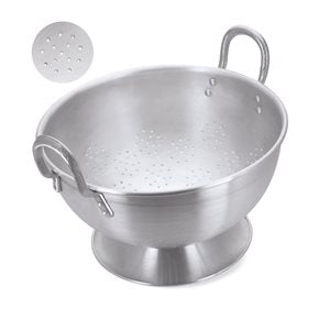 COLADOR ARROZ D40x23CM ESP 1.4MM L.HOTEL ALUMINIO