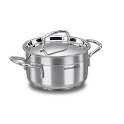OLLA ACERO 5.5LTS INOX C/TAPA ALFA KORKMAZ. 24X12CM