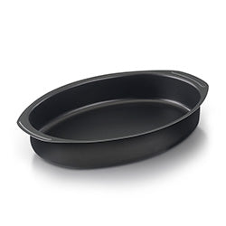 ASADERA OVAL ANTIAD 38x25x6CM ALUMINIO NACIONAL