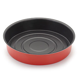 ASADERA ANTIAD D32x6.5CM ESP 0.7MM ROJO ALUMINIO