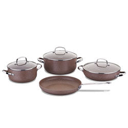 JUEGO BATERIA 7PZS ALUMINIO BROWNI KORKMAZ