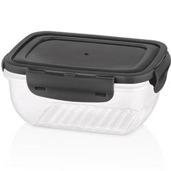 RECIPIENTE CUADRADO 2400ML "COOK&LOCK" SURTIDO EN 3 COLORES CELETE, GRIS , ROSA 19.5x19.5x9.5cms
