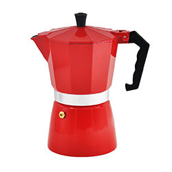 CAFETERA ITALIANA ALUMINIO ROJO 300ML 6T VARENNA