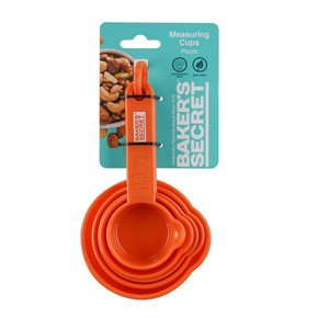 SET 5 TAZAS MEDIDORAS PP GRIS/ROJO
