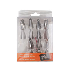 SET MANGA + 15 PICOS DECORACION PP/ACERO INOX.